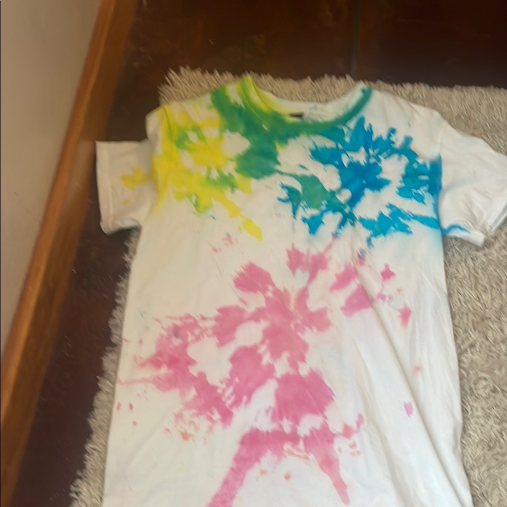 Gildan Kids Tie-Dye Tee - Pink, Blue, Yellow